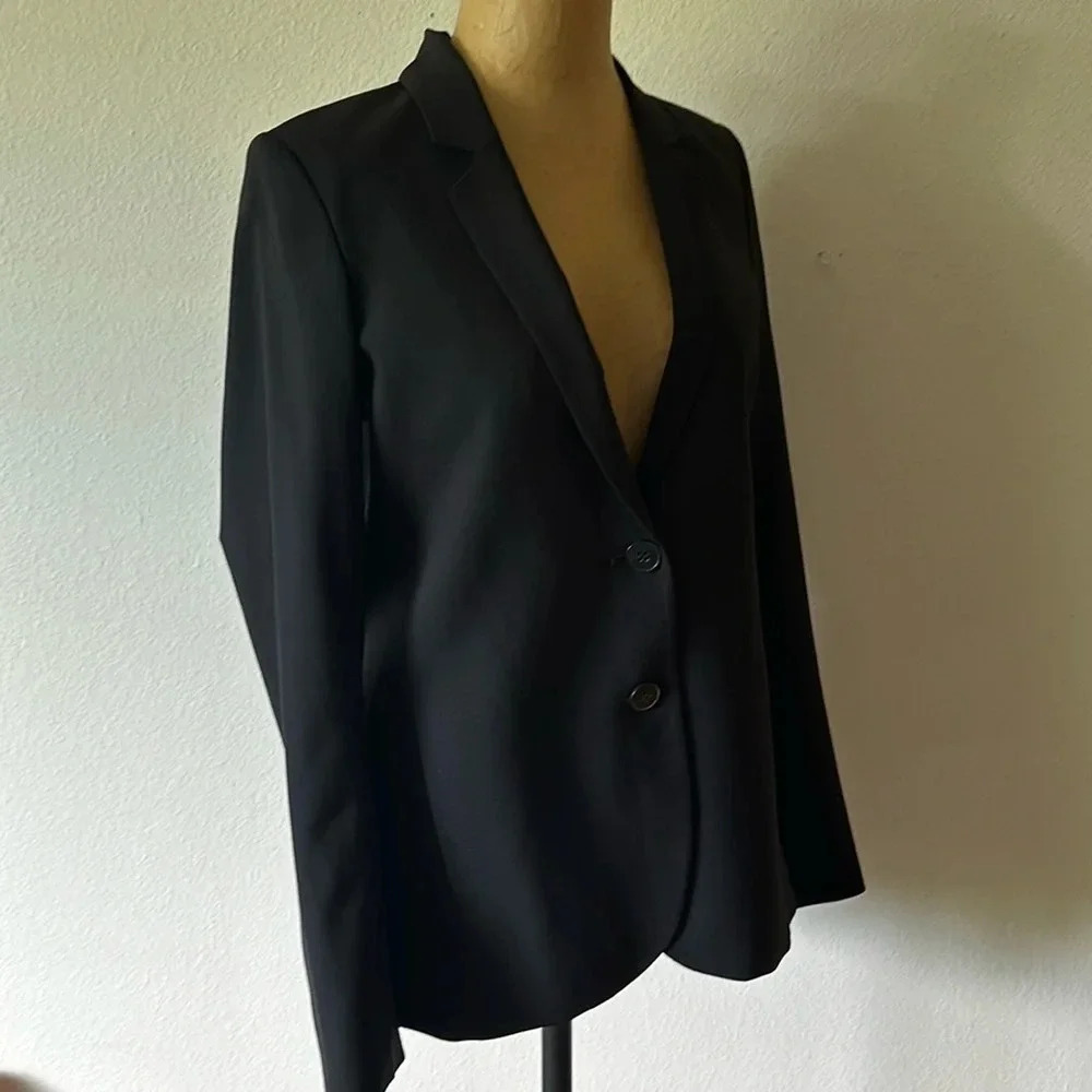 Theory sz 6 wool button close blazer excellent like new condition business work - Picture 2 of 9